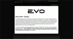 Desktop Screenshot of evopet.com