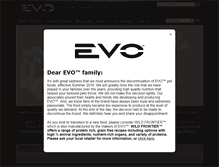 Tablet Screenshot of evopet.com